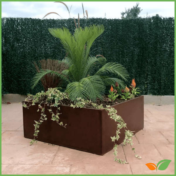 Jardineras de acero corten: elegancia y durabilidad para tu jardín